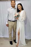 I recently got hitched and needed a white dress to feel like a bride. I love the true white that this dress gave. It's not completely white, but it feels truly white amongst anything. It's definitely has a warm undertone to it for those who care about what's white and what's not white. 

I was a little worried this dress wouldn't fit around my bust as I've gotten into weight lifting. Growing my laterals was a success, but having them grow too fast was an issue after realizing I can't fit into my bras anymore or certain tops. Dresses are definitely a scary thing to buy for me, especially via online. However, this dress is stretchy and fit around my bust comfortably. I still have to wiggle to take it off because there's not a zipper, but I haven't ripped any seams yet. Haha.

My only issue with this dress is the material. Even with layers across the chest, it's still pretty transparent. I'm not so sure about the buttocks area, but it's definitely sheer, so I wouldn't wear a dark bra if you are light skinned. - Yer L.