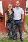 I LOVE this jumper! The pant legs were very long even with 3 inch heels, so Hemming is recommend. It's fun to wear, the open back and the ties add so much charm to the outfit. I can't wait to wear it again. - Andrea F.