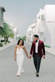 I purchased this jumpsuit for an editorial I was shooting. We dressed the bride in it and it exceeded my expectations. She looked incredible in it! The fabric is really quality and was not see-through. The fit was snug in the right places and the flowyness of the top was a perfect contract. We did have to take up the length, due to the smaller stature of our bride (she is 4'11). Our bride looked very chic and stunning in this outfit and we were VERY pleased with the look.

-Molliner Photography - Ingrid C.