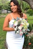 I order the dress a week prior to my wedding, it fits perfect, the only thing that I had to add was push up bra, my seamstress was able to sew it and it did the magic. - Valeria B.