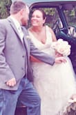 This was so perfect as my wedding dress. I got endless compliments on it! We got married outside in front of a pond and it fit the setting so amazingly perfect. I did add my own long slip underneath just because I was concerned about being outside in the sunshine. - Jennifer C.