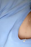 The necklace was small and not too much. It added a little cute touch for me for small little occasions. I liked this because I wanted something small and it was exactly what I needed. - Anamaria E.