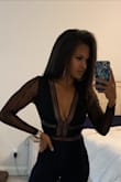 This top is super cute/sexy perfect for date night or night out. Also didn't need to wear sticky bra or tape to hold up the girls! I'm a mom and usually need to tape them up with shirts like this but this shirt held them up pretty well. - Janet C.