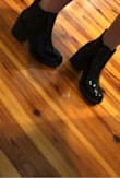 they fit perfectly and are just like i imagined! lil bit edgy but not too edgy, and perfect heel height plus super comfortable and easy to walk in - Eliza S.