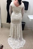 This dress is beautiful. Ordered on Sunday September 13th delivered on Friday September 18th. Fits perfectly and it looks amazing. Just wanted I was looking for. I have a picture and will update another of the wedding day. Very happy with this dress and Lulus! Can't wait to marry the love of my life and I can't wait until he sees me in this dress!! - Alicia W.
