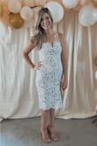I normally order a small through Lulus and pry should have with this dress as well but it still worked great. I am very small framed up top but have hips. I work it for my bridal shower and got SO many compliments. Lulus is my go to for dresses always. - Shauna M.