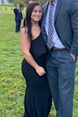 Dress was great and fit great! I got a medium, it was however just a little long even with heels, but I made it work! Got a lot of compliments. - Chelsea P.