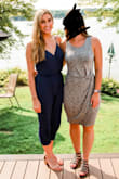Wore this to my Master's graduation party. It was perfect for a summer day. I actually converted it into a two strap dress instead of halter by sewing the straps in back. I am 5'9 and used to rompers/jumpsuits not fitting so I sized up and was glad I did. I don't think it would look good without heels as it still is at angle length. Otherwise, I got a lot of compliments and it can be dressed up or dressed down! - Rachel R.