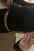 This is the perfect basic for fall. Dress it up or down, with jeans, a skirt, or just leggings. Soft and thin material without being too see through. I purchased a medium and it fits how I wanted it too. At the belly button and not too tight. If you want a more fitted tight look a small for my measurements would have been better. (My mirror is dirty; the shirt did not come dirty lol) - Mary M.