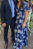 I love this dress! Wore it to an outside wedding in the beginning of September and got so many compliments! It's very comfortable and was able to dance all night in it! It was a little long for me, but with a heel it was perfect. Definitely recommend! - Arianna P.