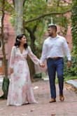 This dress was a dream to wear for my engagement shoot. Pictures came out lovely! The dress fit well - had to stitch close the front a little bit - to minimize excess cleavage. Also ran a little bit too long - but looked really nice in pictures. Love this dress! - Sheena P.
