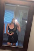 I bought this dress for a bachelorette party I went to recently and it was perfect! The material is thick and really holds everything in place. I am a 36D/DD and I was able to wear this dress without a bra. That rarely happens for me! I am also tall so I was pleasantly surprised that this dress fit me length wise. I could have probably sized up to a large but overall love this dress! - Sarah C.