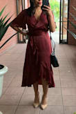 Very pretty dress that I wore to a wedding! It does fit big on the chest and shoulders. - Daniela P.