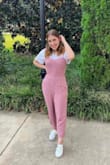 It was a little long in the legs but I hemmed it up to my ankle. I ended up making a hair scarf with the extra material! VERY pleased with the outcome! - Jolynn D.