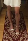LOVE these shoes. Im not at all a heel girl, but I wore these for my rehearsal and rehearsal dinner. They were so comfortable, I couldve wore them all night. Something I did that might help others who are avid heel wearers, I made sure to break them in a little around the house first JUST incase. But Im sure they wouldve been just as comfortable regardless! - Mariah L.