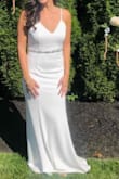 I wore this dress for my covid backyard mini wedding (saving original dress for the reception) and it was perfect! Fit like a glove and was so comfortable to wear all day. Highly recommend for an inexpensive wedding dress alternative ! - Caroline D.