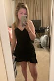 I love love love this dress. It's sexy but not over the top, and it fits in all the right places. Best part is it's thick enough to not need a bra. The only reason it's not getting 5 stars is because I paid for faster shipping as I needed it by a certain day and it ended up coming several days after. Customer service was very nice though and returned my shipping cost. Such a shame because this would have been perfect for my birthday. - Kristen M.