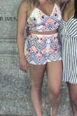 I am in love with these shorts. They are structured but have some stretch. I purchased the matching crop for whole look and received sap many compliments. Big fan and highly recommend! - Lauren D.