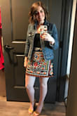 I bought this skirt for a bachelorette fiesta and it was perfect! You can dress it up or down! I think it will be great for future vacations as well! I bought a medium but returned for a small which fits perfectly! I am short so the shorter length of the skirt looked way better! - Cindy E.