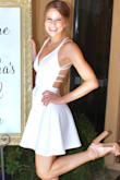 I was having the hardest time finding a dress that fit for my bridal shower until I found this dress. Being 5'1" it can be super hard to find something that fits just right and this dress was PERFECT! 10/10 recommend! - Samantha J.