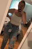 Honestly, these were very cute but they fit perfect in the legs, were a little tighter in the hips, and then too big on my waist. I decided to return because they just did not work for me, but still very cute design and color (just as pictured). - Zoe H.