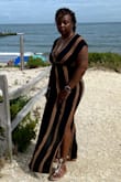 This dress is everything and more! It blows  so beautifully in the wind! The only problem if you're short the dress will drag on the floor because of the length! But other than that it's a beautiful dress! - Danielle