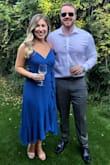 I am obsessed with this dress. I felt classy and sassy and loved this shade of blue! I probably could've gone with a small in this one but the wrap style made it easy to adjust to my size. It's super flattering too! - Lauren M.