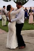 The weather in NC changed the week of my wedding and I was scared I would be cold in my original dress, I did a google search and found Lulu's. The dresses I really wanted were all sold out in my size and this one was new with no reviews so I took a chance. The dress is beautiful and super comfy. I did take the ribbon around the middle off because it made the dress tight and not comfortable but after removing that with a seam ripper it was perfection, we also did have to take about two inches off the bottom. I received so many compliments and no one could believe that it was a $100 dress. - Sarah E.
