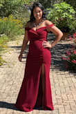 I wore this to a September wedding and it was perfect! It was a little snug around the arms, other than that it was great! Definitely flattering. I wore heels so it didn't drag on the ground. I highly recommend! - Terri S.
