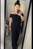 I tried this on (after a tummy tuck) and I love how it perfect fits. I'm short and have a few extra pounds and it is just perfect around. It is FARRR too long so I'll have to take it somewhere to have hemmed but other than that, I love it. - Emily T.