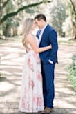 This dress was perfect for my engagements. The only problem was that the button on the chest area will pull and gape open if you're a little bustier. Wearing a bra only made it worse so I settled with tape and it worked perfect!! - Emily F.