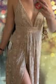 Love this dress, felt like a princess! Fit and material are great - and the slit is so sexy! - Serena F.