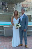 I ordered this dress for my elopement and all the previous reviews helped me make my choice. It was perfect! I ordered 5 dresses (from other stores such as Nordstrom and Revolve) and this one was the best! And a great price. This dress was great quality. The material is nice and it is lined as well. I am always a small, but I think I could have ordered an extra small. I did get it altered to fit me better, but that was okay! I had to get it hemmed shorter as well. I would def recommend this dress for any and all occasions. - Claire K.