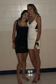 I wore this to my homecoming and it was super cute. It was a little stretchy and loose even though I got an extra small. You can see in the picture it kind of bunches up. Also the bust of the dress come to a sort of point (you can see if you zoom) where the dress was sewed together and it was a little awkward because it's very high and didn't line up with my nipple which I'm assuming it's supposed to - Brynne G.