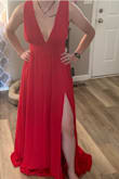 Hi ladies my dress came in and it was a little tight in the zip up part and very large in the shoulders/bust area. Let's just say my dress does my bust no justice at all. - Katherine S.