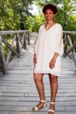 I loved it. I got size L but I wish I picked M instead. I wish I chose one size less then it would be a perfect fit. - Kellet R.