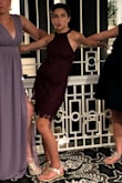 This dress fit my daughter very nicely! We did have to take the top in a little bit, but the rest fit nicely. We ordered pretty close to the wedding we were attending and were glad the dresses we ordered shipped so quickly. - Jessica R.