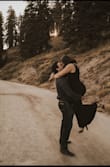 So happy with this purchase. I ordered one for myself as a "tester" before ordering them for my bridesmaid's dresses and I loved it so much it was one of the outfits for my engagement photos. Super comfortable and flattering. The material is a little stretchy, which is nice for comfort. - Piper S.