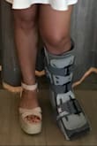 I needed a shoe that had enough height to balance my orthopedic boot and this shoes was perfect! Not only it was super cute but also it was comfortable for me to put most of my weight onto the shoe, since my other foot was broken. - Sun Y.