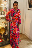 I love my beautiful Carolita Maxi Dress!!! I fall in love with this dress every time I wear it!  I receive sooo many compliments!  This is my second Carolita Maxi Dress! I purchased the XS size and it fits me very good!  I'm a 34C and the dress is just a lil bit snug just bottom of my bust.   I've purchased the yellow one first in size S and I had to alter it from my torso and straight to bottom of dress because it was too big on me.  I Purchased both colors because they are sooo beautiful and I love the fit and flare look on me!  Great investment for me! - Gigi I.
