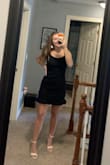 I really liked this dress but a medium was a little big but still wearable and the ruffles on the bottom we're super cute!! - Caitlyn M.