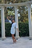Loved it! Material is not see through and it fit perfectly. I got a size xs. - Valeria S.