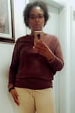 This is not normally my style as it can look unshapely on me but it really is flattering and stylish. Fits well and the color is vivid. - Sabrina P.