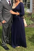 This dress is so comfy and fits true to size, I'm on the taller side so I'm always afraid long dresses will be too short on me but the length was perfect. Love it. - Brianna S.