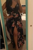 This was my 1st time ordering w/ Lulus and I'm so incredibly happy w/ my purchase! Fits perfectly and it's so comfy. The material is good quality & it's weighted enough to hold everything in place. Reading the reviews... I was nervous the top part would be too loose because I have a smaller chest, but the dress is easily adjustable to where I was able to tighten it. If you're a curvy lady, this will accentuate those curves perfectly & it will fit well! It was true to size. I'm normally a M so I went with M. If it helps, I wear a M in tops & 10 in jeans. I'm pairing it with some 4 in. heels and the length was perfect.. it just barely lifts from the ground :) so impressed with the dress! Worth the price. I'm wearing it to a wedding next week! - Casy G.