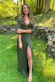 I had a hard time finding a "wedding guest dress" for the fall. Then I found this beauty! The dress was pretty, comfortable and warm. I received many complements. I'm very satisfied with my purchase! :) - Allison C.
