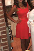 How could you not have a good night wearing this little number. Vibrant, fun, and good looking. - Brittany S.