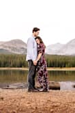 I wore this dress for my engagement photos and I absolutely loved it! It fit perfectly and there were no issues with it slipping off my chest. I have big hips/butt and this dress... no problem for this dress! - Rachael G.