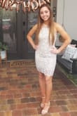 The dress was perfect! Fit was just right. Can't wait to order some more dresses - Nicole B.