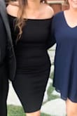 wore this to a family wedding and received so many compliments! hugs all the curves beautifully! bought a size small and went braless - Maddie P.
